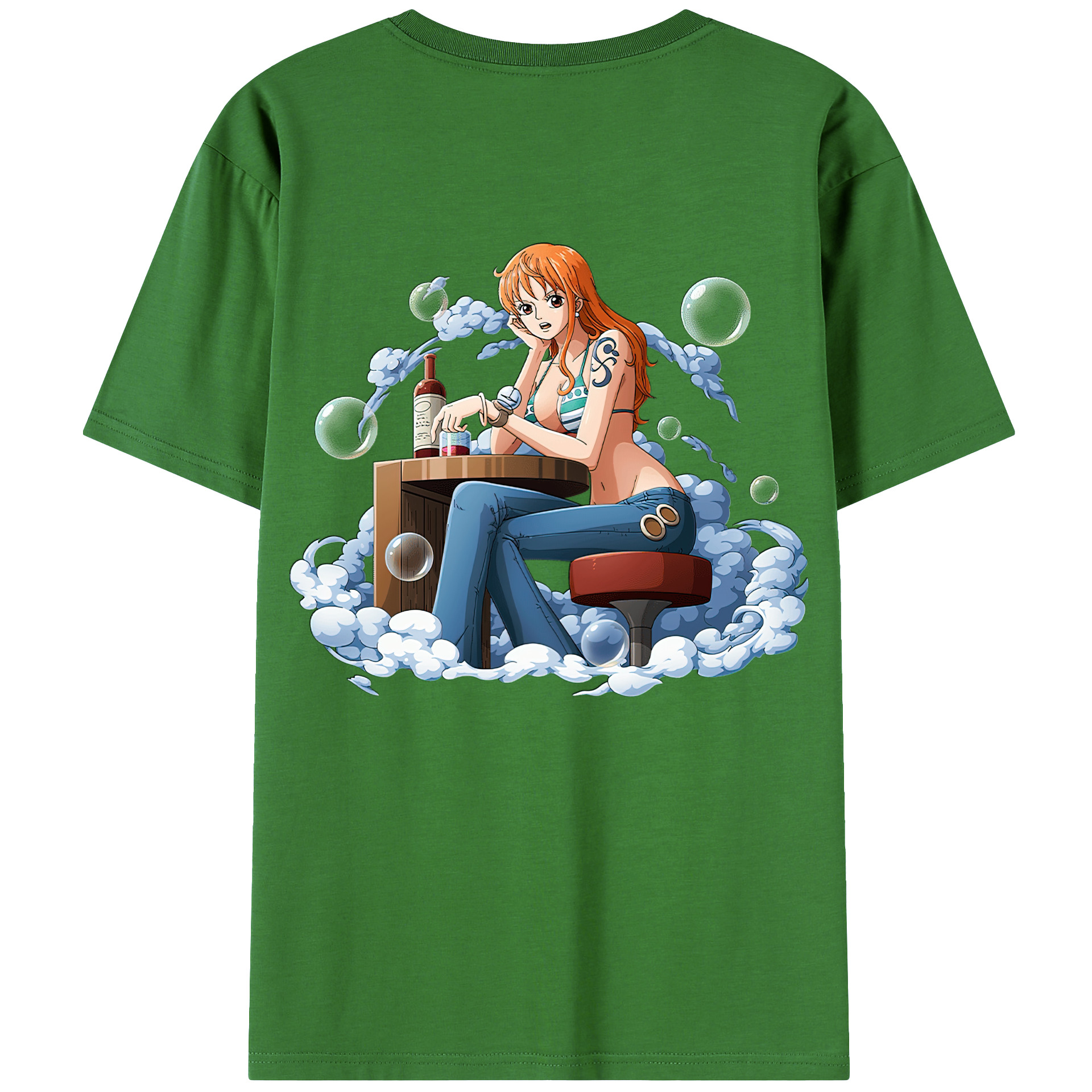 （画像用） ワンピース ナミ ONE PIECE Nami レディース半袖Tシャツ(バックプリント)